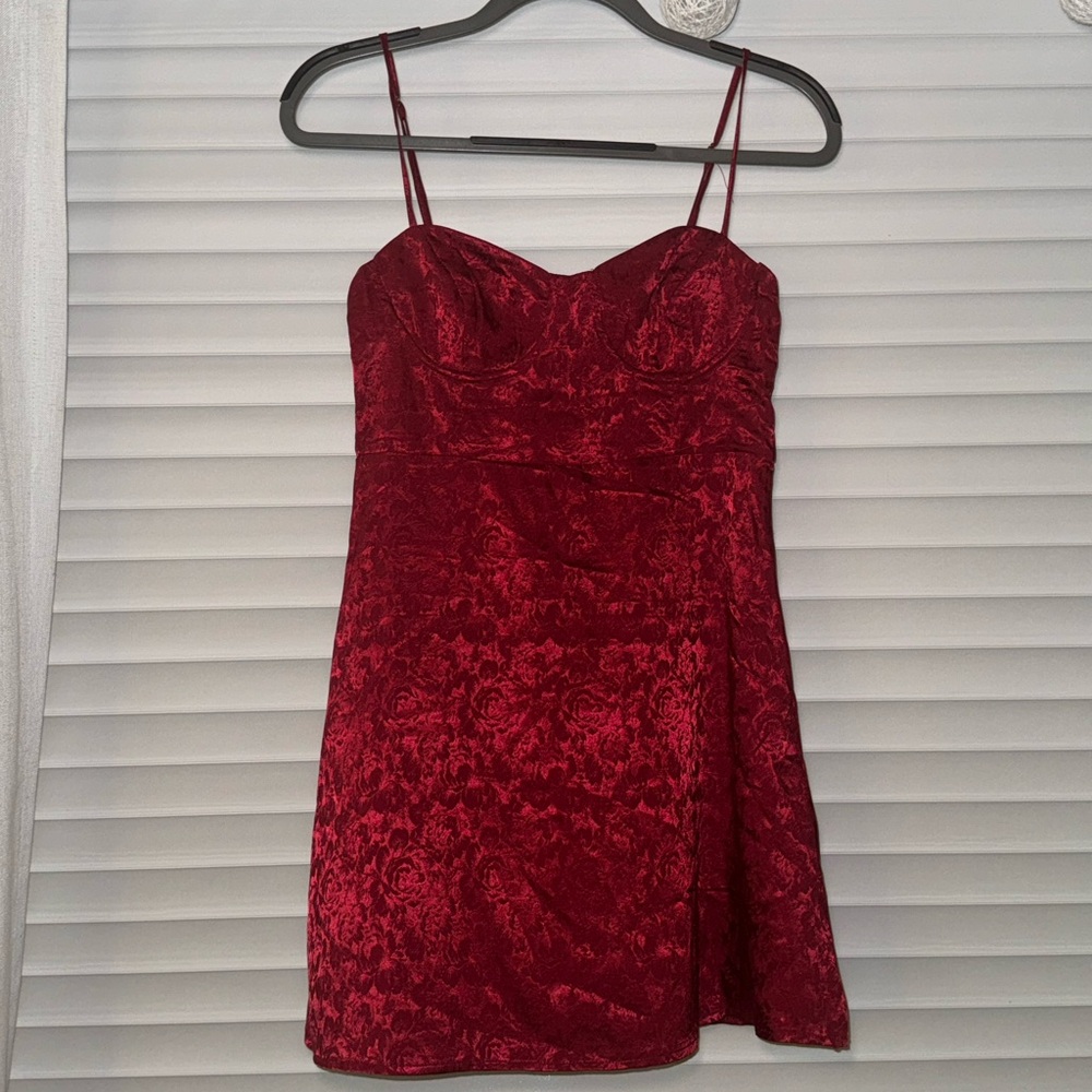 Princess Polly Diva Mini Dress Deep Red